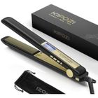 KIPOZI Lisseur Professionnel Céramique pour Lisser ou Boucler les cheveux - Coffret cadeau femme Fer à lisser