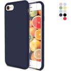 HONGWE. Coque iPhone Se (2020) [avec Verre Trempé], Silicone Liquide Housse Case Anti-Choc Anti-Rayures Protection Complète Cover ÉQ6373