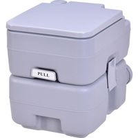 Giantex Toilette Portable 20L WC Chimique pour Camping, Chantier, Bateau, Gris