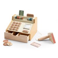 Caisse Enregistreuse Jouet Hape - Jeu D'Imitation Supermarché Pour Enfants 3 Ans Et Plus - Avec Argent, Carte Bancaire Et Scanner
