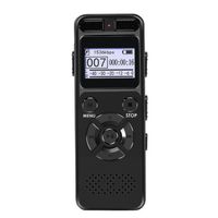 MAGNETOPHONE,Enregistreur Audio numérique Portable professionnel MP3,carte TF jusqu'à ,pour entreprises- Black -8 GO