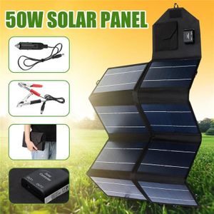 KIT PHOTOVOLTAIQUE Kit de panneaux solaires 50W 12V-3a, sortie pliabl