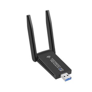 CARTE RÉSEAU  Noir - Adaptateur WiFi USB 1300, 3.0 Mbps, Bluetoo