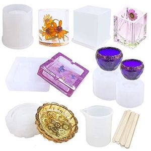 VERWIN Moule en résine de Porte-Stylo Hibou Moule en Silicone pour Pot de Fleur Moule époxy pour Porte-Pinceau de Maquillage Moule de coulée en résine pour boîte de Rangement décoration de la Maison