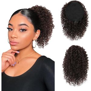 PERRUQUE - POSTICHE Drawstring Ponytail Extension Afro Puff Kinky Curl