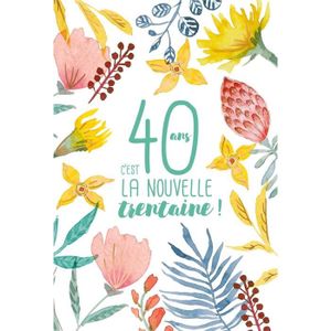 Carte Anniversaire 40 Ans Achat Vente Pas Cher