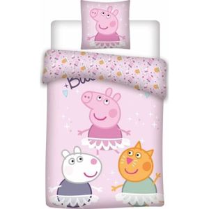 BrandMac ApS Peppa Pig Parure de lit Luzie pour bébé 100 x 135 cm 40 x 60 cm 