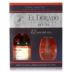 ASSORTIMENT ALCOOL El Dorado 12 YO 0,7L (40% Vol.) coffret cadeau ave