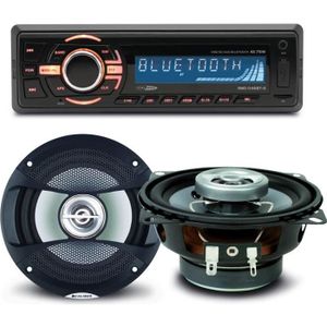 Autoradio stéréo - Rétro avec technologie Bluetooth® - USB - SD - 4x 75Watt  - Noir (RMD120BT-B) | Caliber