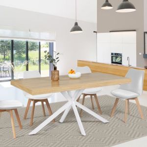 Table console pliable - IDMARKET - EDI - Bois blanc