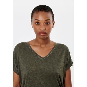 Tee shirt clearance vert kaki femme