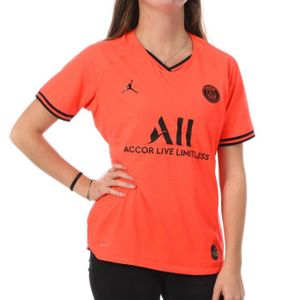 MAILLOT DE FOOTBALL - T-SHIRT DE FOOTBALL - POLO DE FOOTBALL Maillot PSG Rouge Femme Nike Jordan Extérieur 2019/2020 - Coupe ajustée et technologie VaporKnit