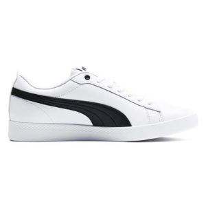 CHAUSSURES BASKET-BALL PUMA Baskets Smash Wns V2 L Noir-Blanc - Femme/Adulte