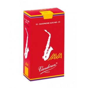 ANCHE - ROSEAU Boîte de 10 anches saxophone alto Java Red Force 3 - Vandoren SR263R
