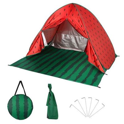 183 X 183 CM Tente De Plage Pliable, Abri De Plage Portable Avec Sac De Transport, Sacs De Sable Pour Exterieur Terrasse Camping Pique Nique 94941467