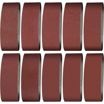 Cevik Imp3196 Bandas Abrasivas - 65x410mm Grano 80 - Pack 3 Unidades Accesorio Lijadora Eléctrica