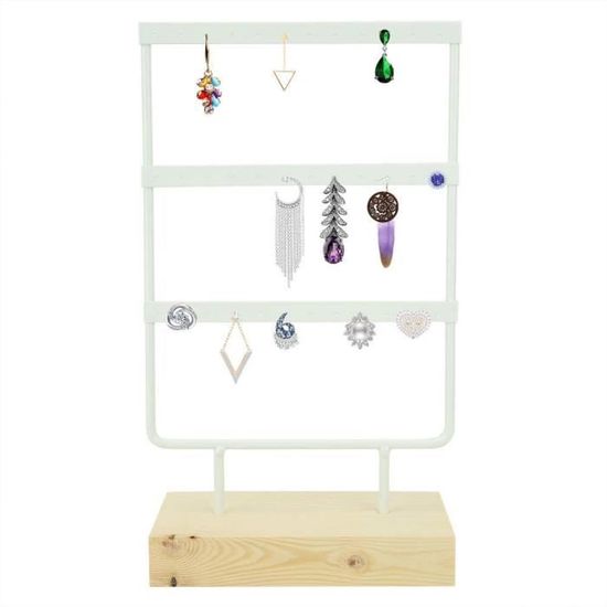 36 Trous en métal Bijoux Stockage Rack présentoir Boucles d'oreilles ...
