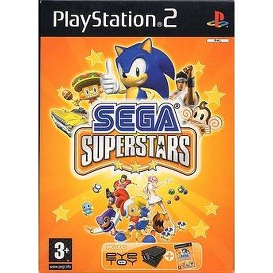 Jeu SEGA SUPERSTARS - PlayStation 2 (PS2) - Version FR, En Boîte - Très Bon état