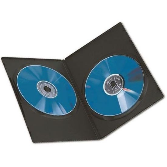Nierle Boitiers double DVD, 7 mm, Noir, 100 pièces Cdiscount Informatique