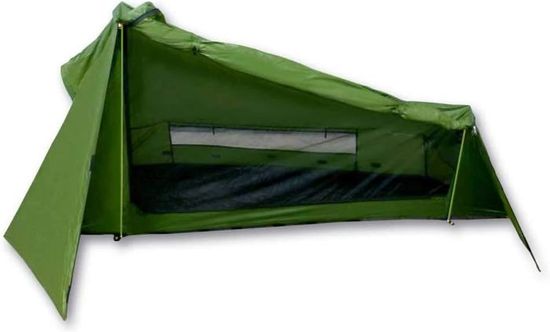 Tente Ultra-Légère Mapuera Trek Santiago - 1,15 Kg, Pour 1 Personne - Verte - Idéale Randonnée Et Camping