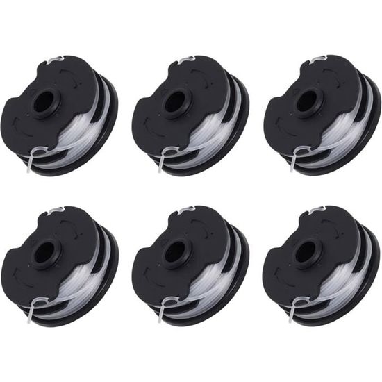 Lot De 6 Têtes De Coupe Nylon Pour Débroussailleuse Ryobi RLT3525S – RAC119 + Capot RAC118