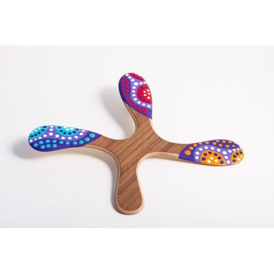 Boomerang en bois pour adultes, le Tiwi