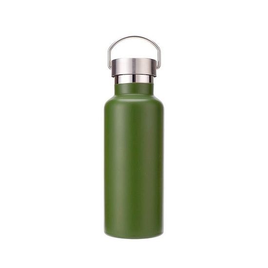 Double Bouteille Thermos/isotherme Vintage - Avec étui En Osier/rotin - Bon état Général