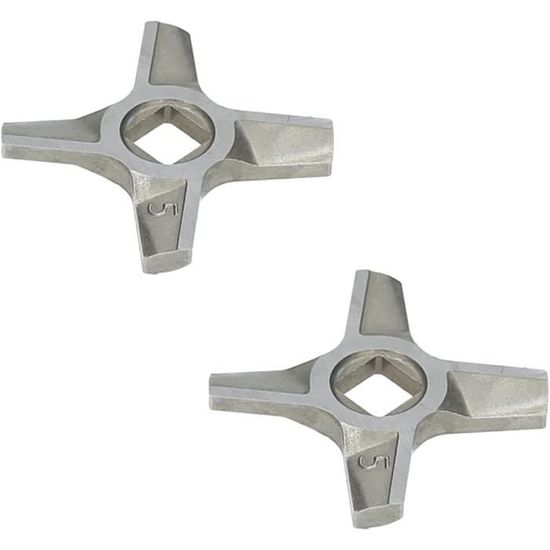 Couteau Croisé Inox Hachoir Couteau Hachoir Viande Inox 8" - Lame