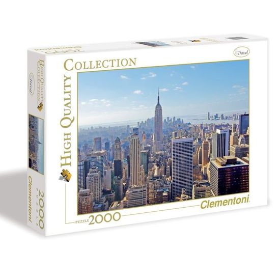 Puzzle New York - Clementoni - 2000 pièces - Qualité anti-reflet - Mixte