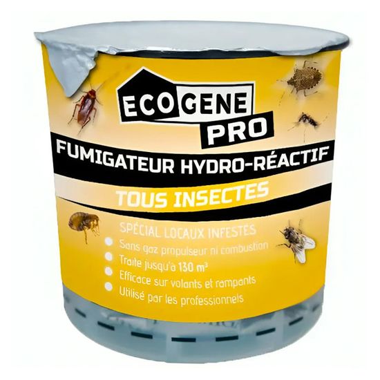 Fumigateur K.PRO Total 130m3 - Élimine Insectes Volants Et Rampants - Action Radicale Anti-Nuisibles