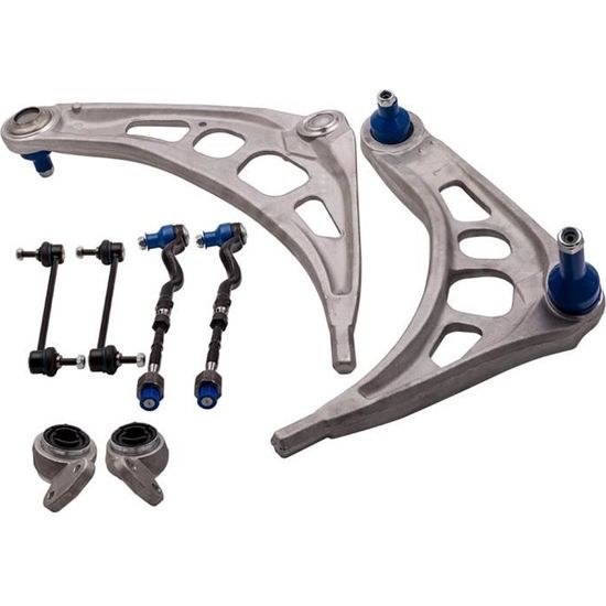 TEILEX Germany Bras De Suspension Avant Compatible BMW 3 E46 318D 320D 330D (6 Pièces, Front