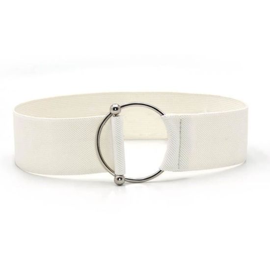 Oyccen Ceinture Élastique Large Pour Femmes - Faux Cuir Boucle Métal Pour Robes Et Tenues