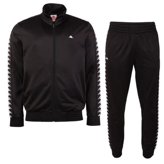 Survêtement Kappa Homme | 100% Polyester | Modèle 303307-19-4006 | Taille XL | Noir | Sportswear Décontracté
