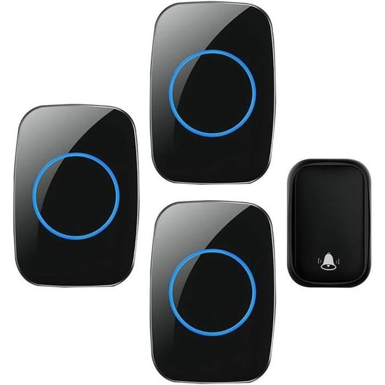 ZAMEL ST-960 SONNETTE DE PORTE CLOCHE AVEC TRANSMISSION RADIO Erreichen 100m 230v 36tons Lot De 2 81700356