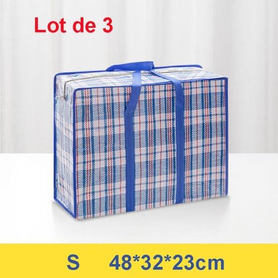 Lot De 3 Sacs De Courses Réutilisables Pliables - Grand Format, Résistance 50 Lbs - Tote Bag Shopping En Tissu