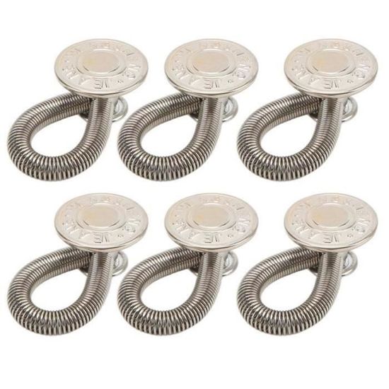 GAOINTELL Épingle à Boutons En Forme D'étoile Pour Pantalon, Jean, Boucle De Taille Réglable, Bouton Instantané Pour Pantalon En Forme D'étoile Pour Serrer La Taille, Sans Couture