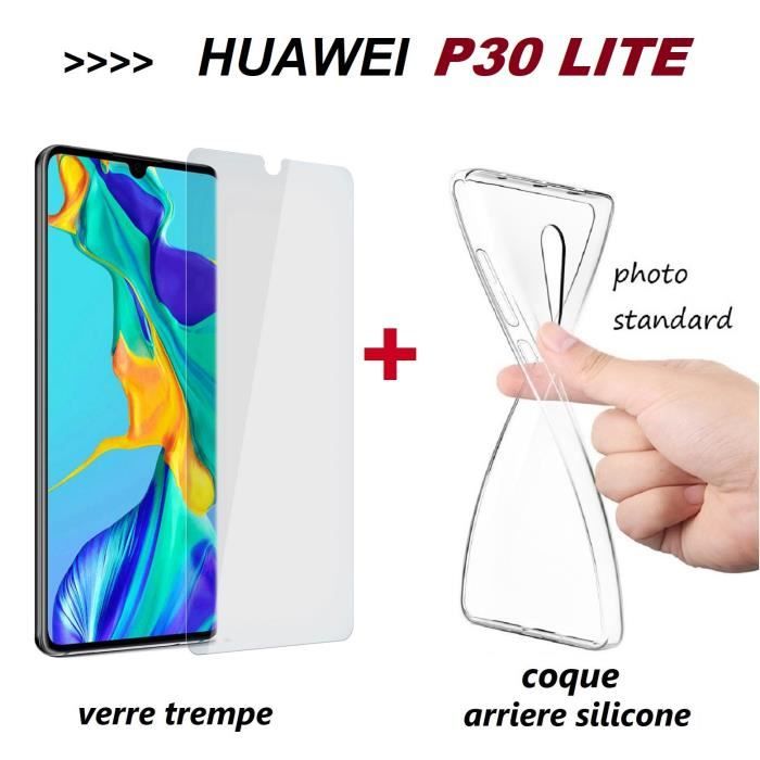 coque + verre P30 lite