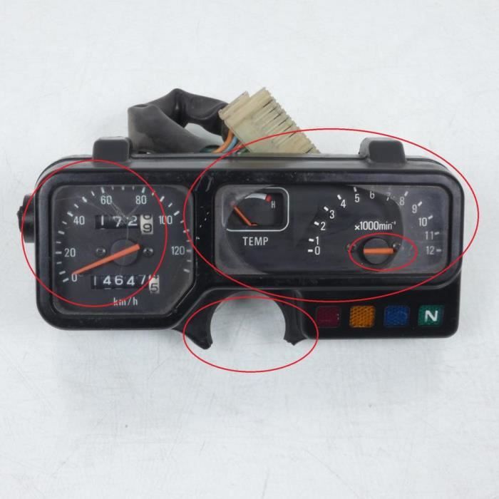 Compteur compte tour tableau de bord origine pour moto Honda 50 MTX 1979 à 1984 - MFPN : -193700-1O