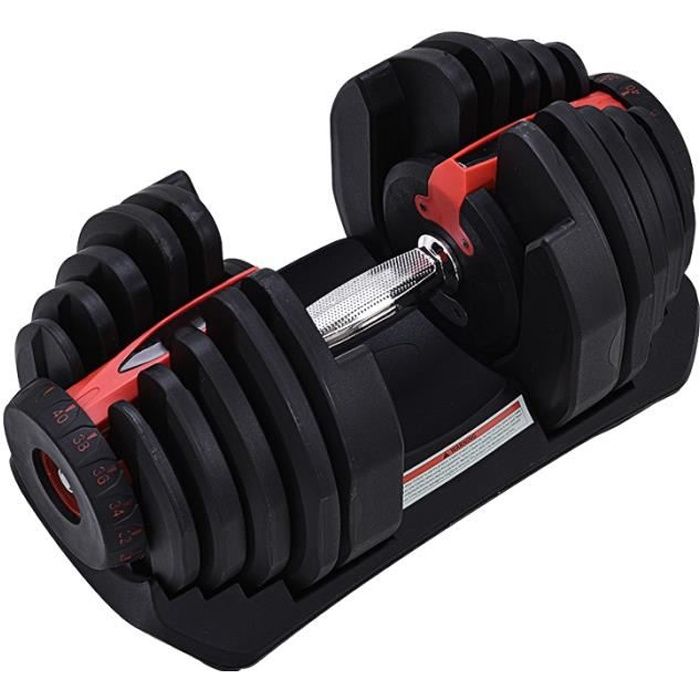 HALTÈRE RÉGLABLE PAR MOLETTE 5-40KG
