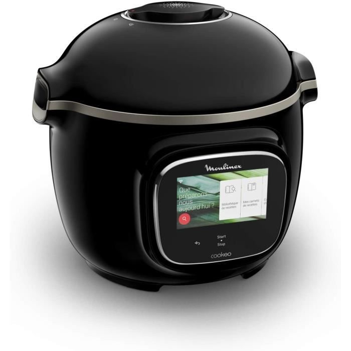 Moulinex Cookéo Touch Wifi Multicuiseur Intelligent Haute Pression Connecté Ecran Tactile 250 Recettes 13 Modes de Cuisson 6L Jusqu’