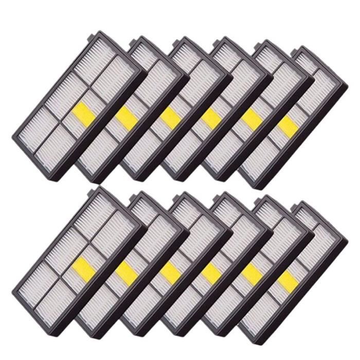 JAC1 12 pcs haute qualité Hepa brosse filtre remplacement pour Irobot Roomba 800 900 série 870 880 980 pièces d'aspirateur