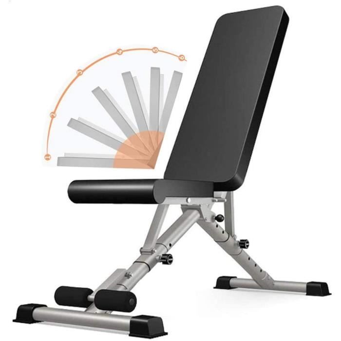 BANC DE MUSCULATION YLAN Banc De Musculation Pliable Multifonction Banc Pliable De Fitness Banc Halteacuterophilie Dossier Reacu101