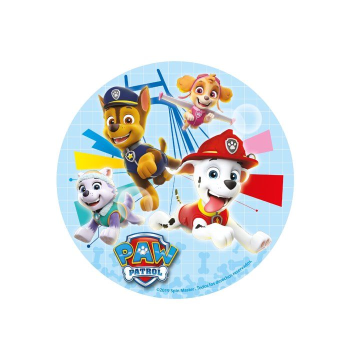 DISQUE EN SUCRE PAW PATROL Â™ 16 CM