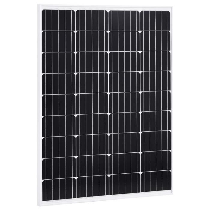Panneau solaire 100W Monocristallin Aluminium Verre de sécurité