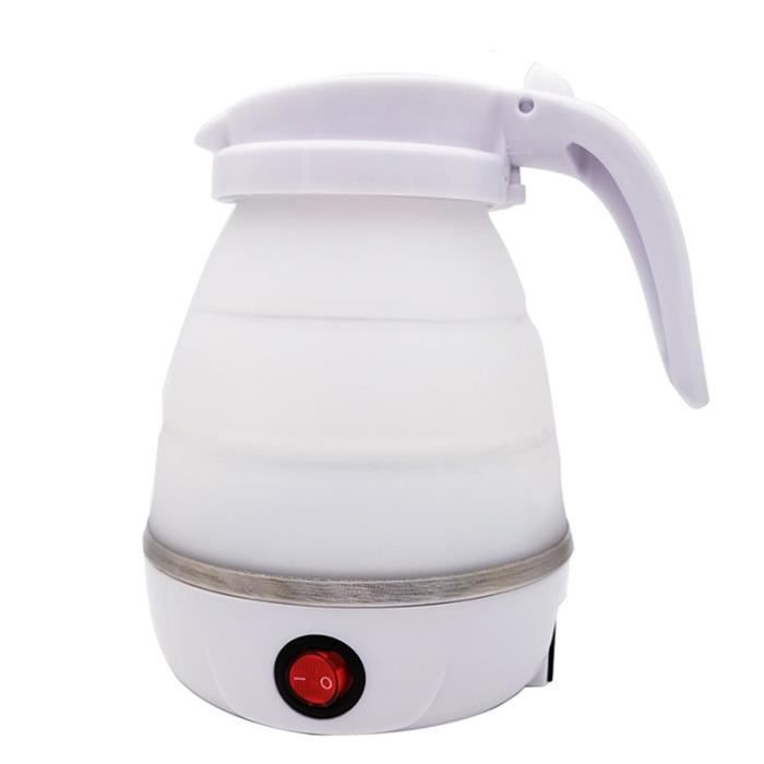 Carafes d'eau,Bouilloire électrique pliable en Silicone pour voyage et camping,chaudière à eau Portable à - Type WHITE-EU Plug