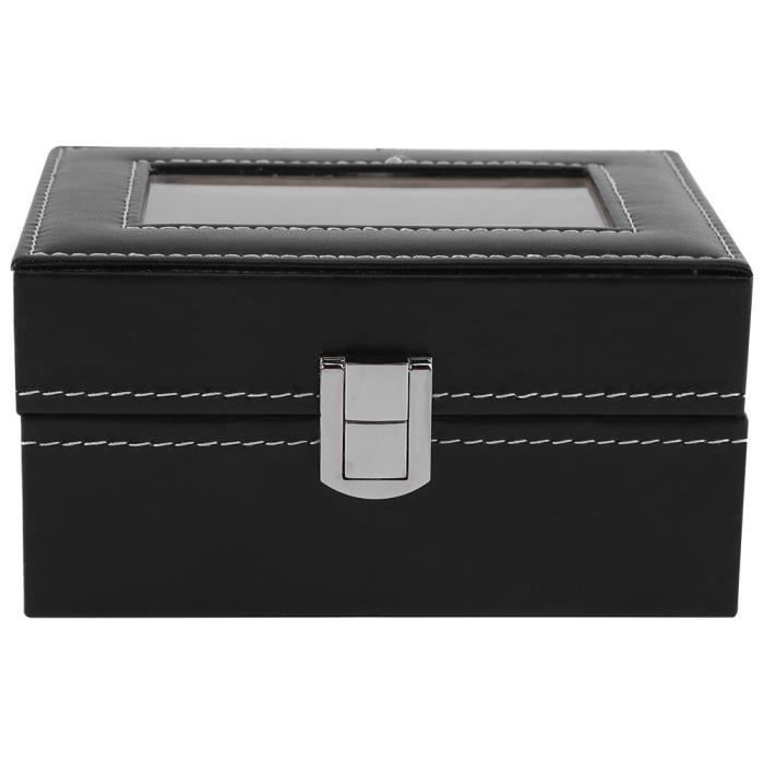Boîtier de montre, boîtier de rangement pour montre, cuir PU haute qualité exécution exquise durable un excellent cadeau pour