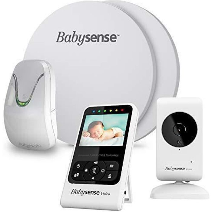 BabySense Mouvement respiratoire et moniteur vidéo pour bébé Modèles: 7 + V24R Pack Bundle 2 en 1