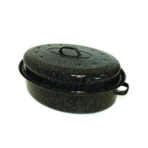 Beka 14730384 Kitchen Roc Roasty Cook Couvercle Émail Noir - 38 cm Beka