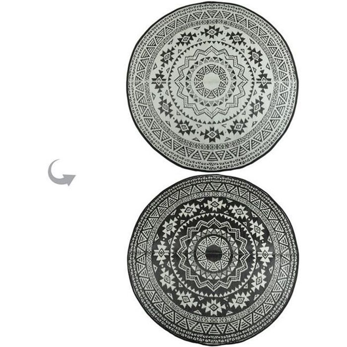 Tapis de jardin rond pour l'extérieur 180 cm - Esschert Design