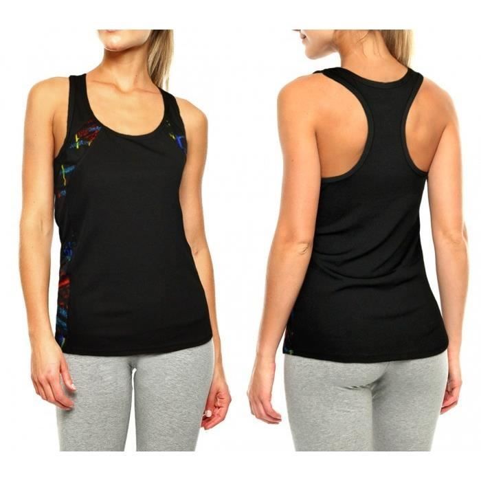 Débardeur pour femme KZ-302 en tissu doux DRI-FIT adapté pour le sport ( M-L)
